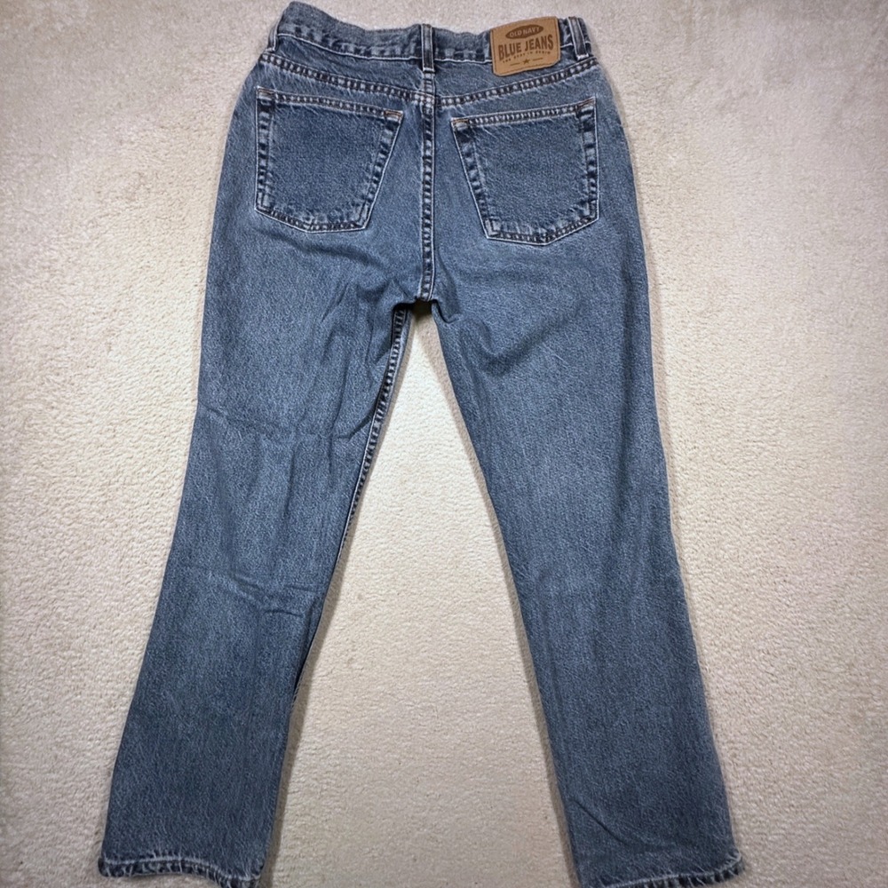 Vintage Y2K Old Navy Jeans Womens 4 Blue Low Rise Straight Ankle 403493-01-1